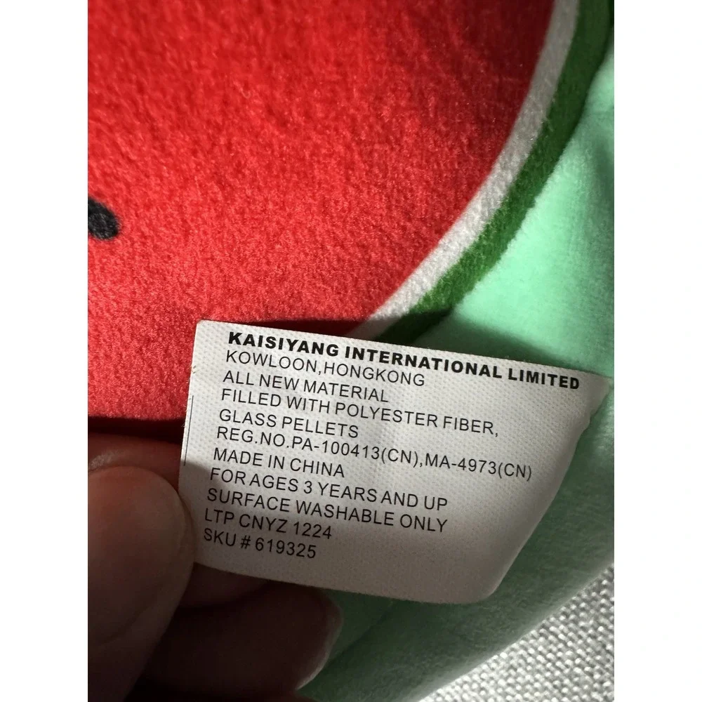 Kaisiyang Green Snail Plush With Watermelon Slice Shell Fruit Themed Stuffed Toy